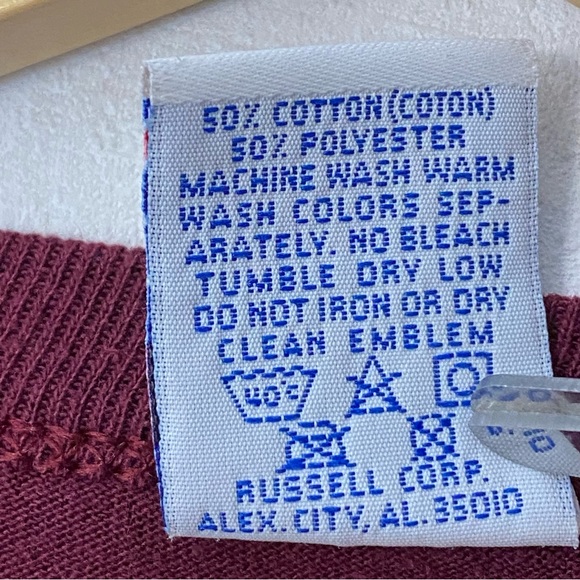 Vintage 90’s Lock Haven Jaycees Maroon Single Stitch T Shirt Made In USA Size XL - Picture 7 of 7